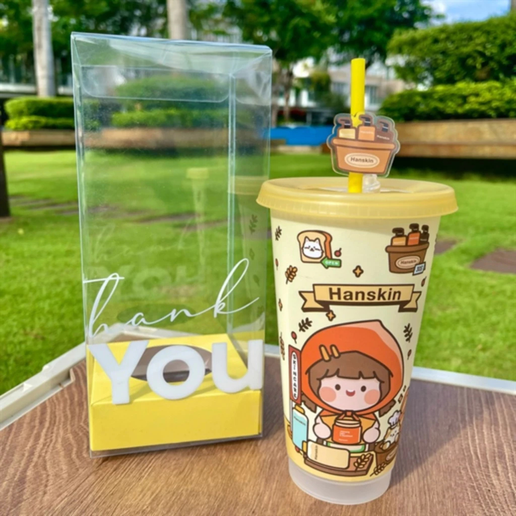 ขวดน้ํา Hanskin 750ML ถ้วยพลาสติกบริสุทธิ์ - K Beauty House