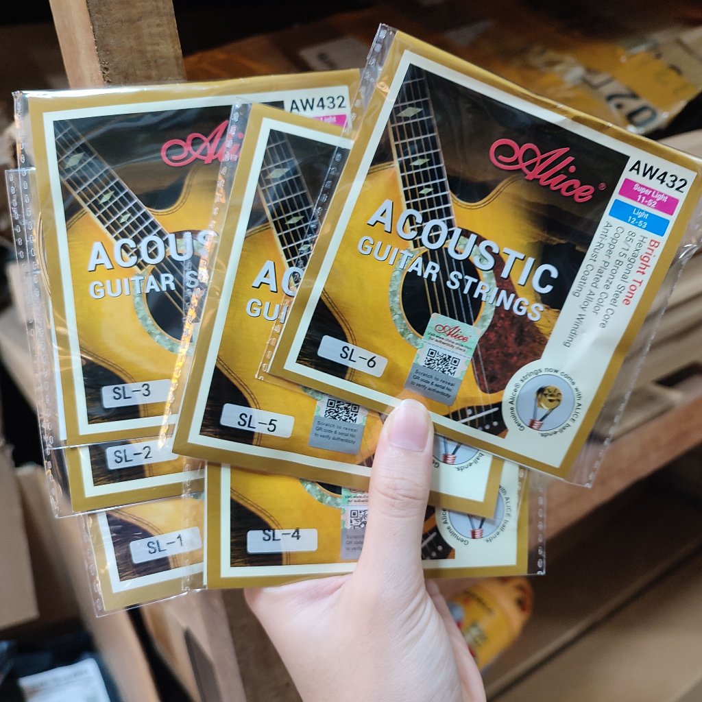 สาย Alice AW432 odd สําหรับกีตาร์โปร่ง | ติดตั้งง่าย ทนสุดๆ นําเสียงกังวาน | สายไฟอ๊อด 432 1-2-3-4-5