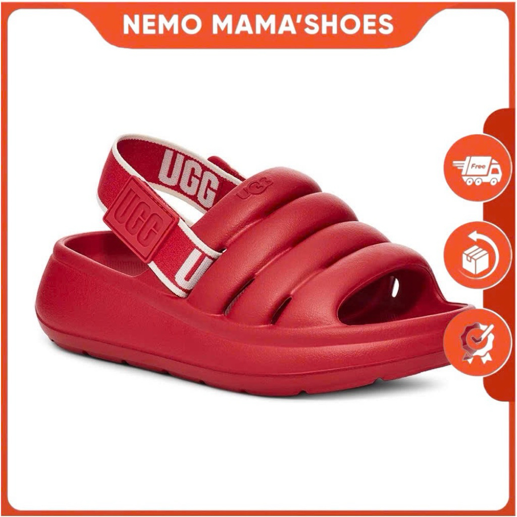 UGG RED BACK STRAP ADJUSTABLE WEIGHT STICKER สามารถสวมโดยผู้ชายและผู้หญิง (G250310062)