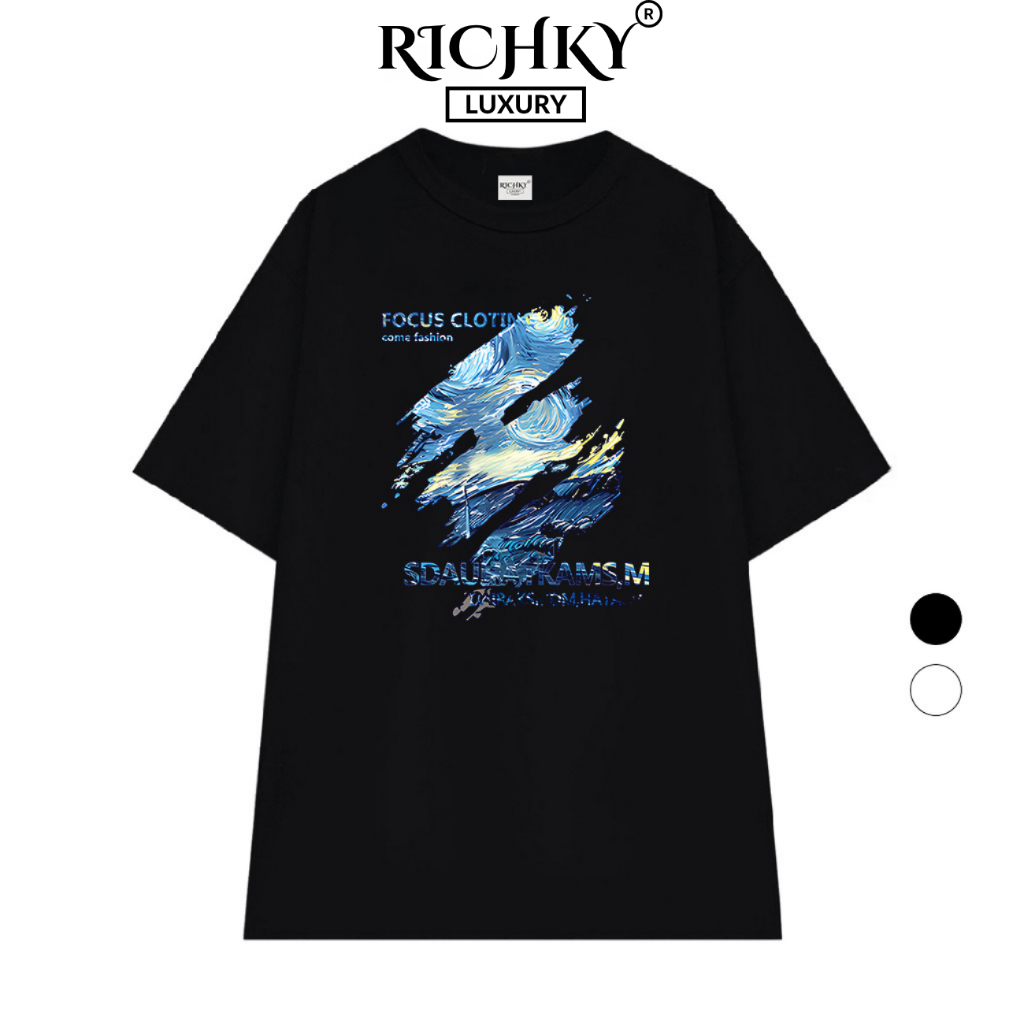 Richky Premium Tee Abstract Vortex Art Cosmic Canvas