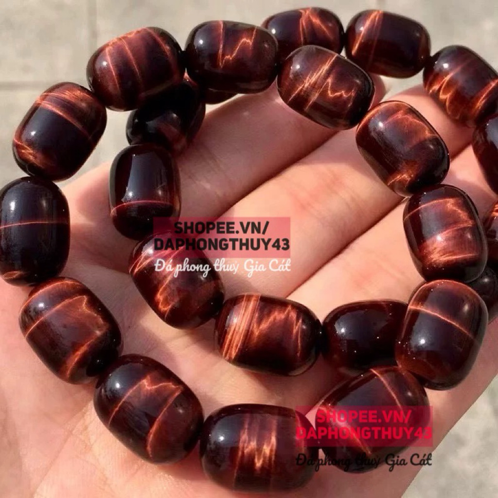 สร้อยข้อมือตาปะการังสีน้ําตาลสีแดง Vip พร้อมไฟแรง 12 mm 8a