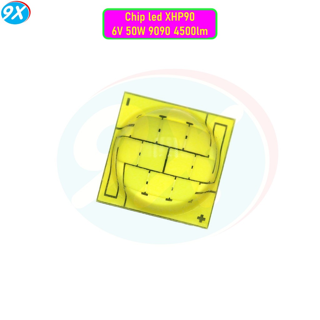 XHP90 6V 50W 9090 ชิป Led Super Bright White