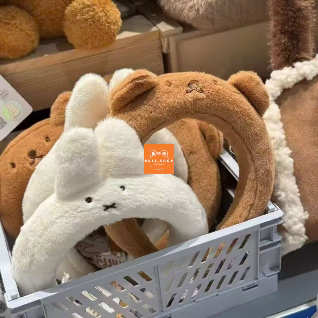 CC168 BULL ตุ๊กตาหมีขนนุ่มน่ารักและที่คาดผมกระต่าย Miffy