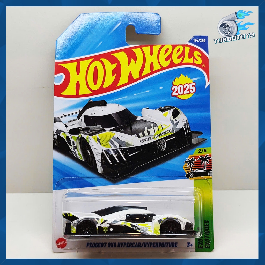 *TurboToys* ของแท้ 1:64 โมเดลรถ Hotwheels PEUGEOT 9X8 HYPERCAR