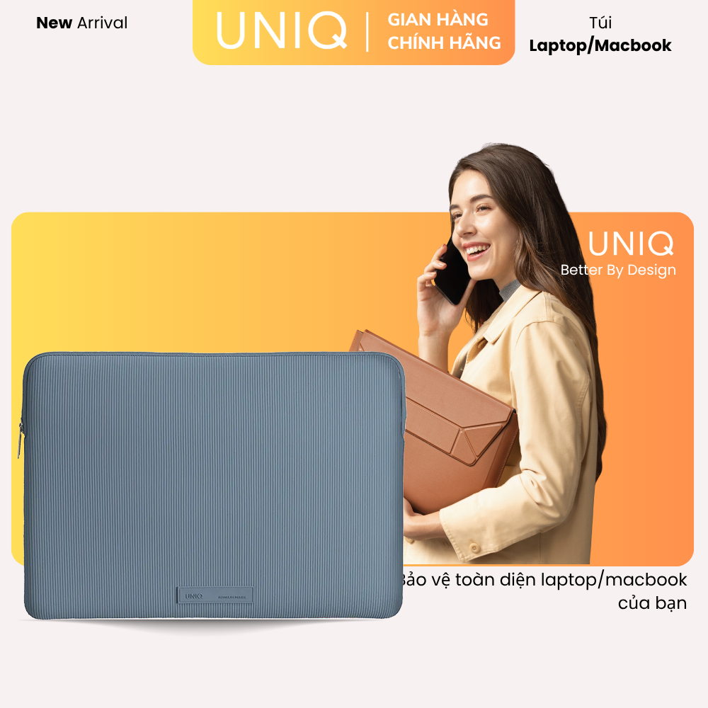 UNIQ CYPRUS RE 15-16 นิ้ว กระเป๋าแล็ปท็อป - กันกระแทก ทนน้ํา