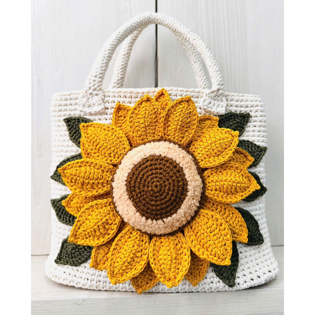 SUNFLOWER/BOHEMIAN CROOKED WOOL BAG – PERSONALITY, UNIQUE, และ CONTVENENT!