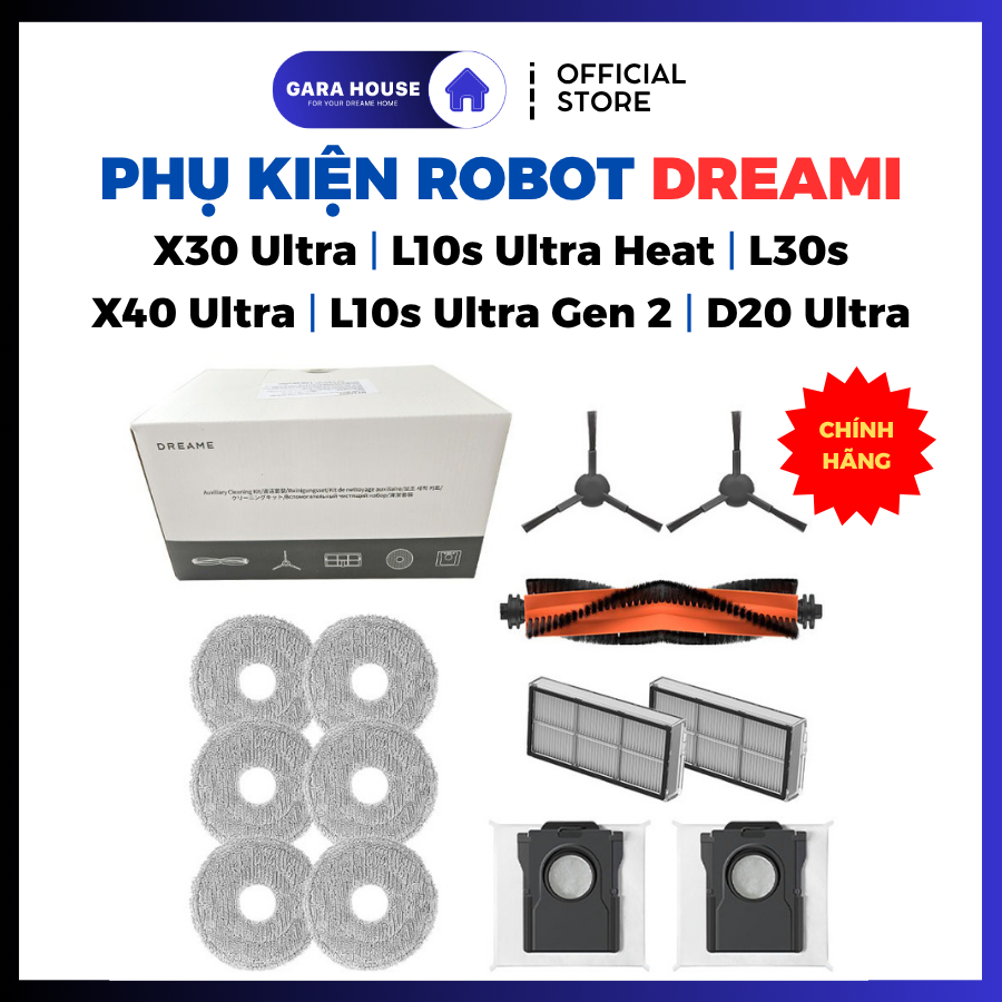[ของแท้] Dreame X30 L10s Ultra Gen 2 L10s Ultra Heat D20 Ultra Mova E30 L30s Ultra ชุดอุปกรณ์เสริม