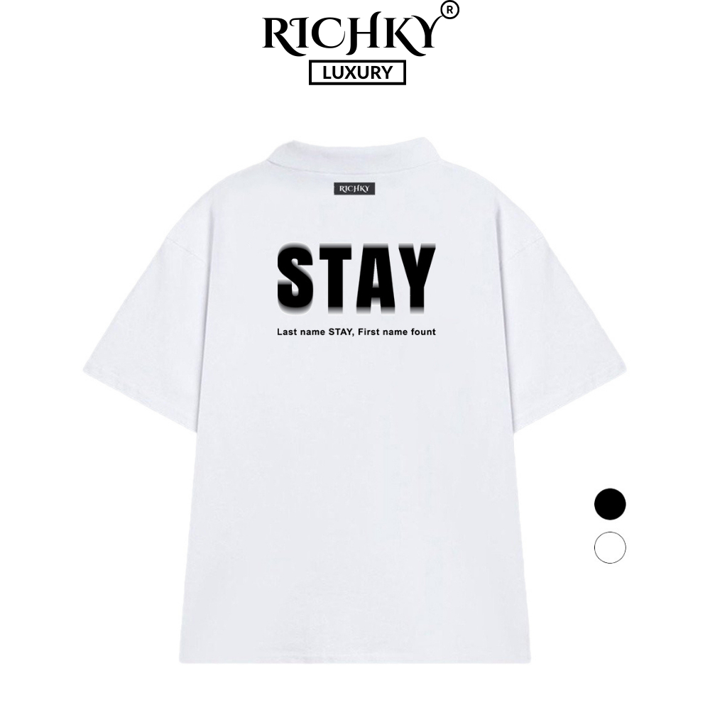 Richky Luxury Premium Polo Collar Stay Bold Tee