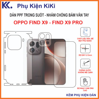 Miếng dán ppf Oppo find x9 , x9pro , x9 ultra, x9s , x9s pro Dán ppf full lưng cạnh viền , full màn hình