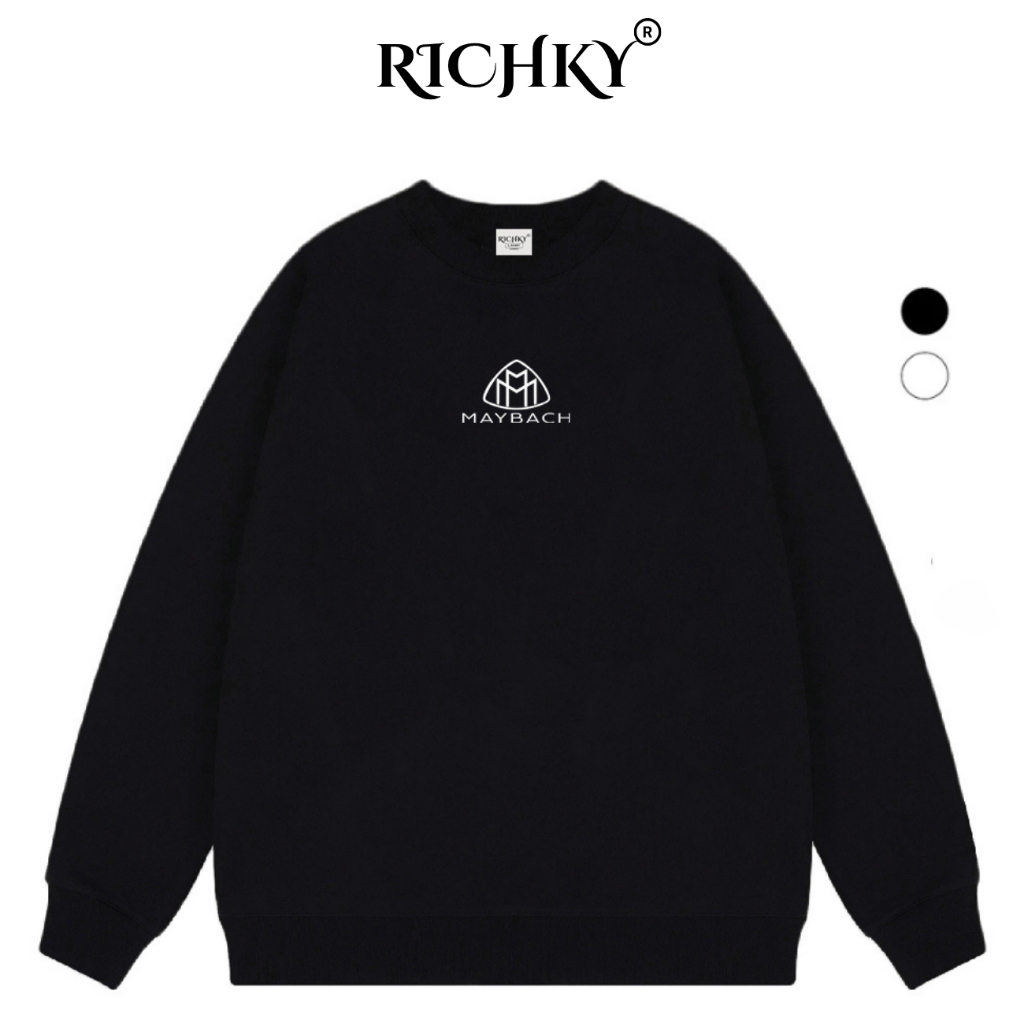 Richky Luxury Premium Sweater Mid Mercedes Maybach Luxury Car Logo Sweatshirt