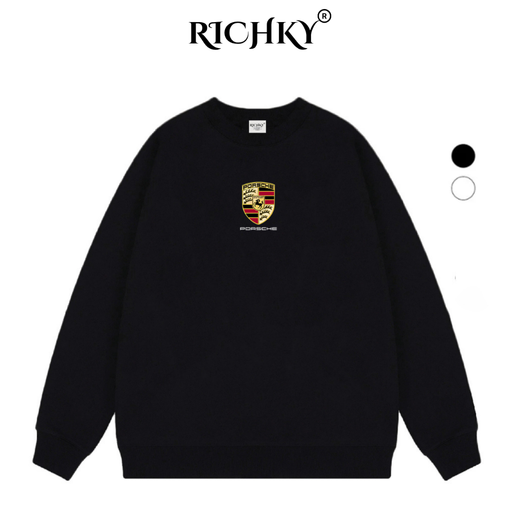 Richky Luxury Premium Mid Porsche Luxury Car Logo Sweater
