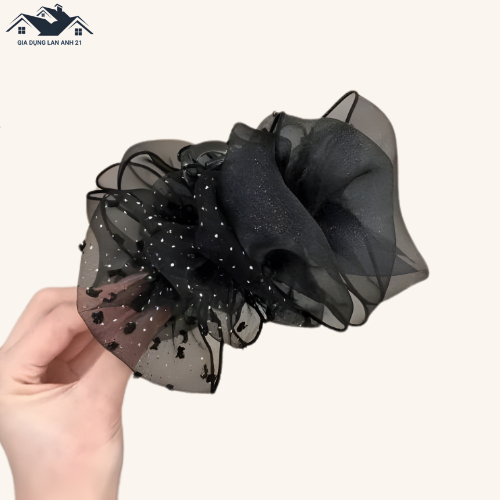 LA168-กิ๊บติดผมแฟชั่น Cloud / Polka Dot Mesh Summer