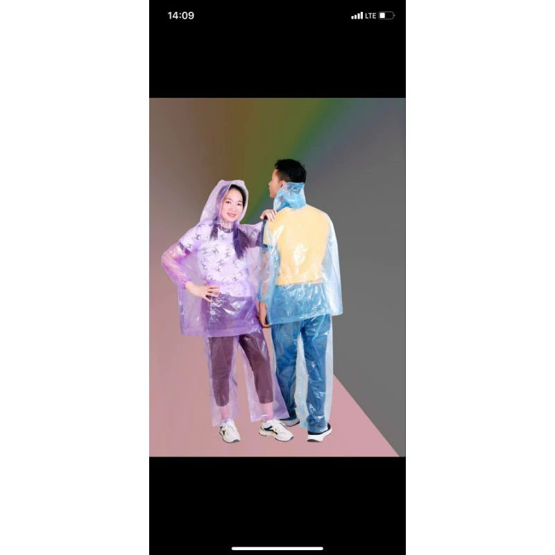 ชุดเสื้อกันฝนโปร่งใส เค25 ชุดเสื้อกันฝนกันน้ําทนทานสุด ๆ thumbnail 10