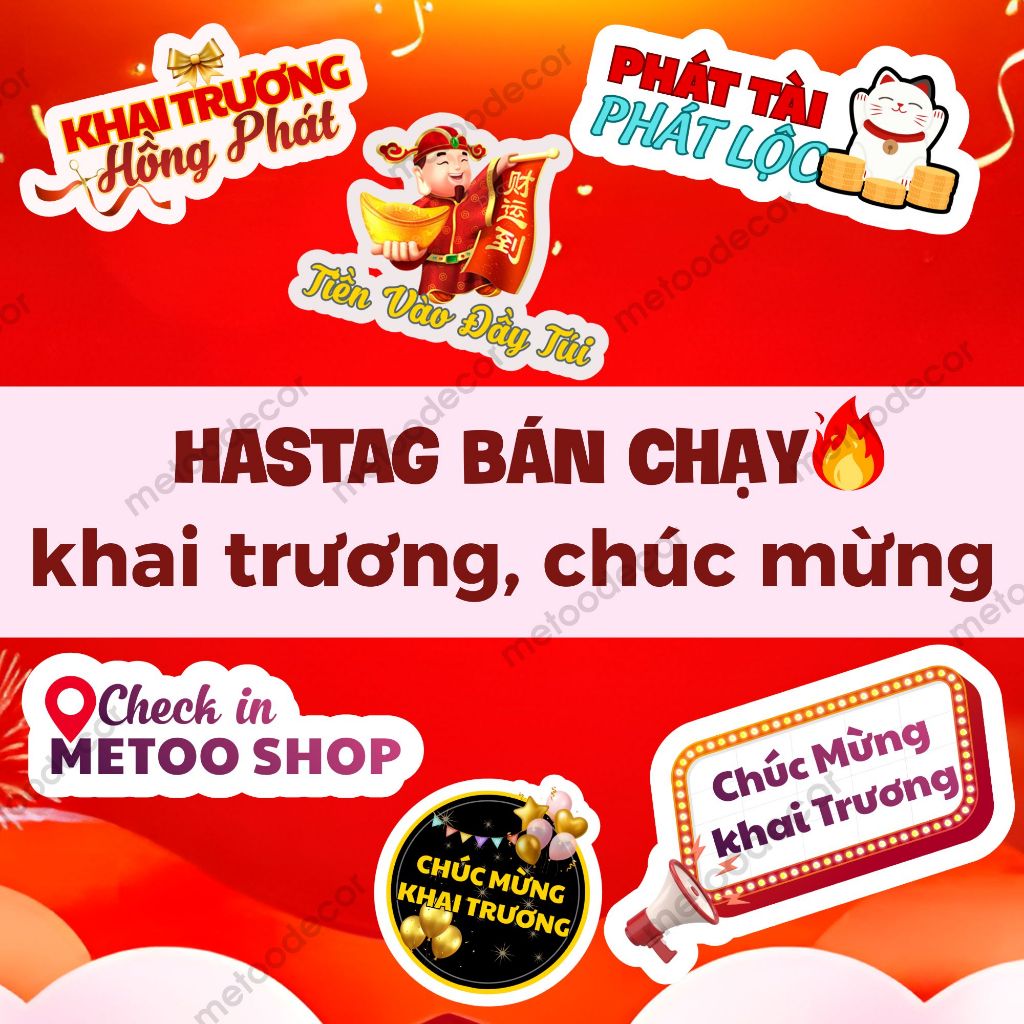 Top Hastag OPENING HAPPY PHAT FORTUNE - ป้ายมือถือสําหรับถ่ายภาพ อุปกรณ์ตกแต่ง