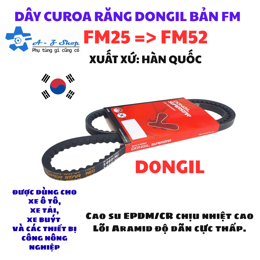 DONGIL สายพานรุ่น FM| จาก FM25 to FM52 สินค้าของแท้นําเข้าเกาหลี 100%