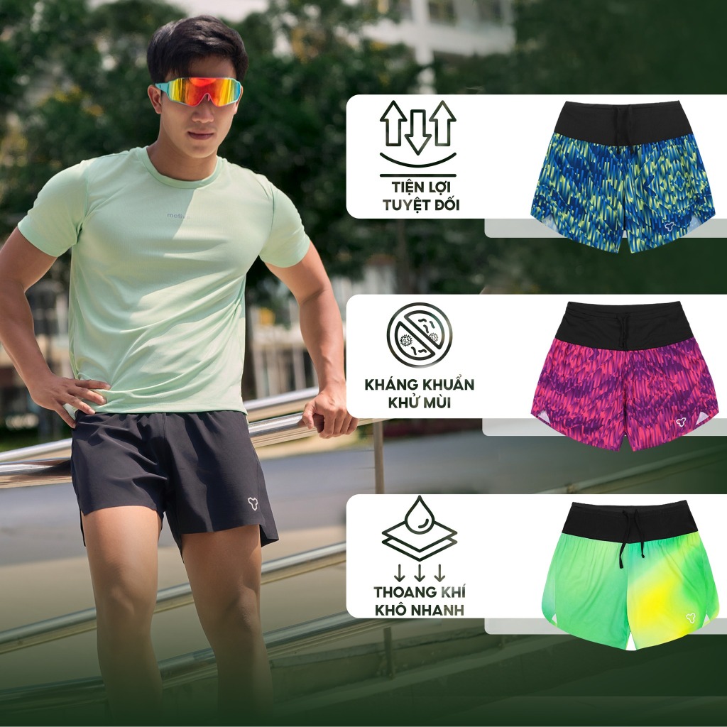 [ผู้ชาย]เข็มขัดสั้น Motive กางเกงขาสั้นกีฬามัลติฟังก์ชั่นยิม Pickleball SM 201 เทคโนโลยีที่ไร้รอยต่อ