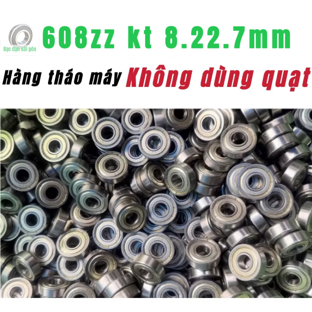 [ DOES NOT USE FAN ]10 Used 608zz bearings DO NOT USE FAN