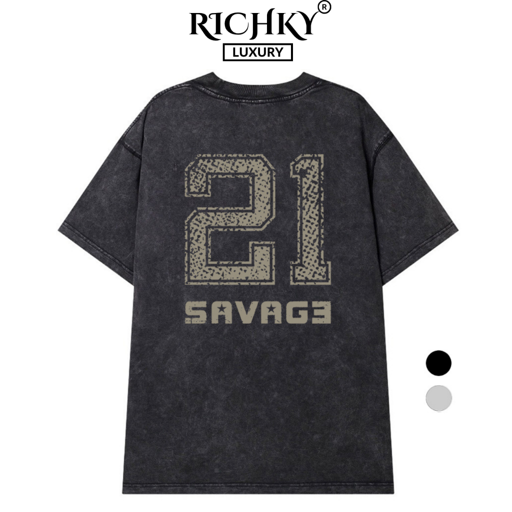 Wash Richky Premium Tee Savage 21 Graphic