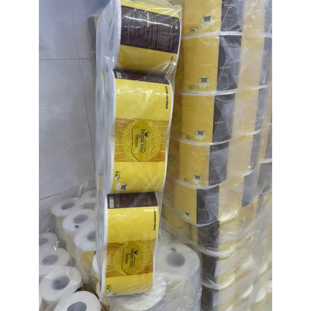 Bless You Laamour กระดาษชําระ 3 ชั้น – ม้วนทองสุดหรู 10 ม้วน – จัดส่งรวดเร็ว 2H HCM – คุณภาพสูง