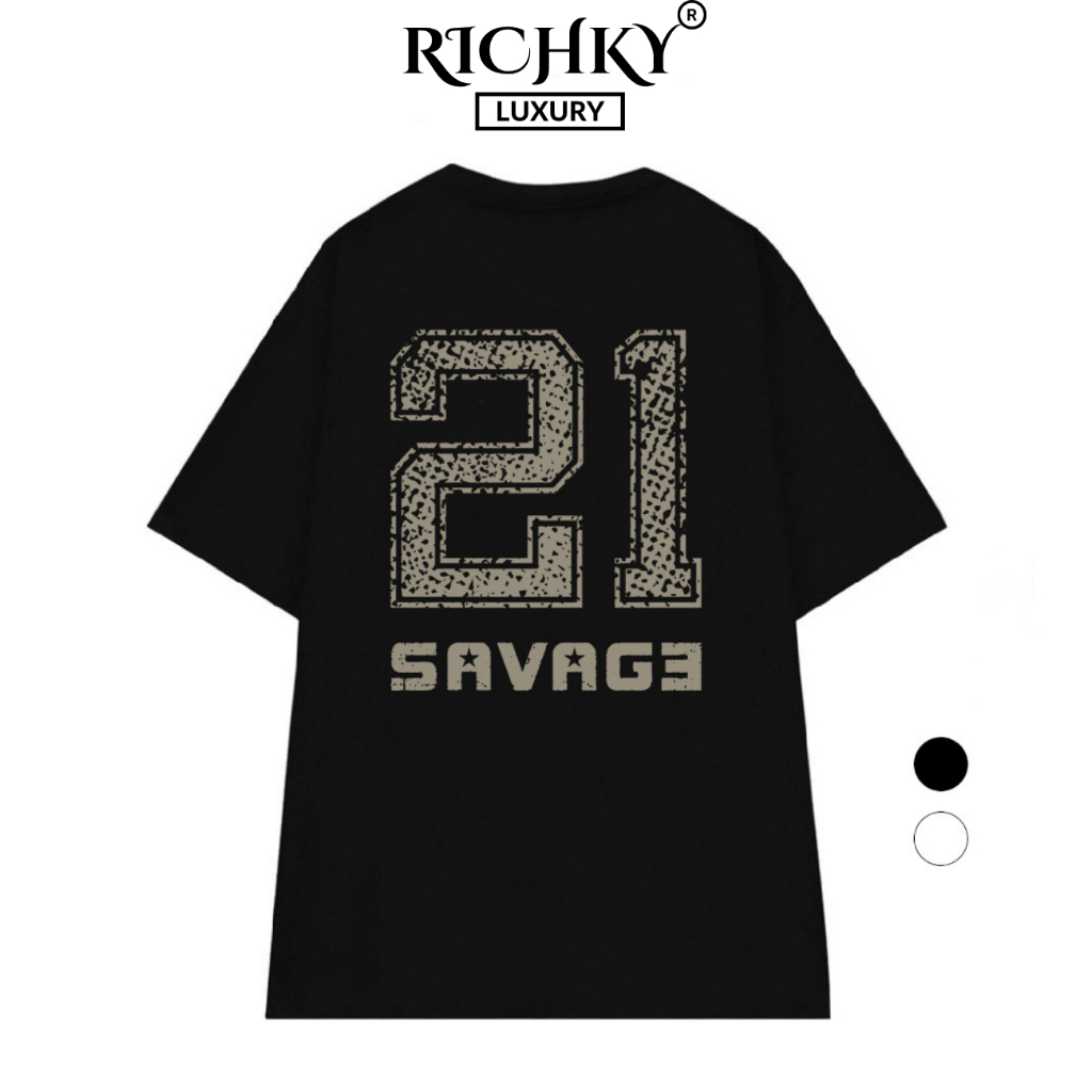 Richky Luxury Premium Tee Savage 21 Graphic