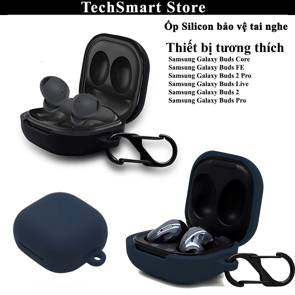 เคสซิลิโคนป้องกันสําหรับ Samsung Galaxy Buds Core,Buds 2 Pro/Buds FE/Buds Pro/Buds2/Buds Live