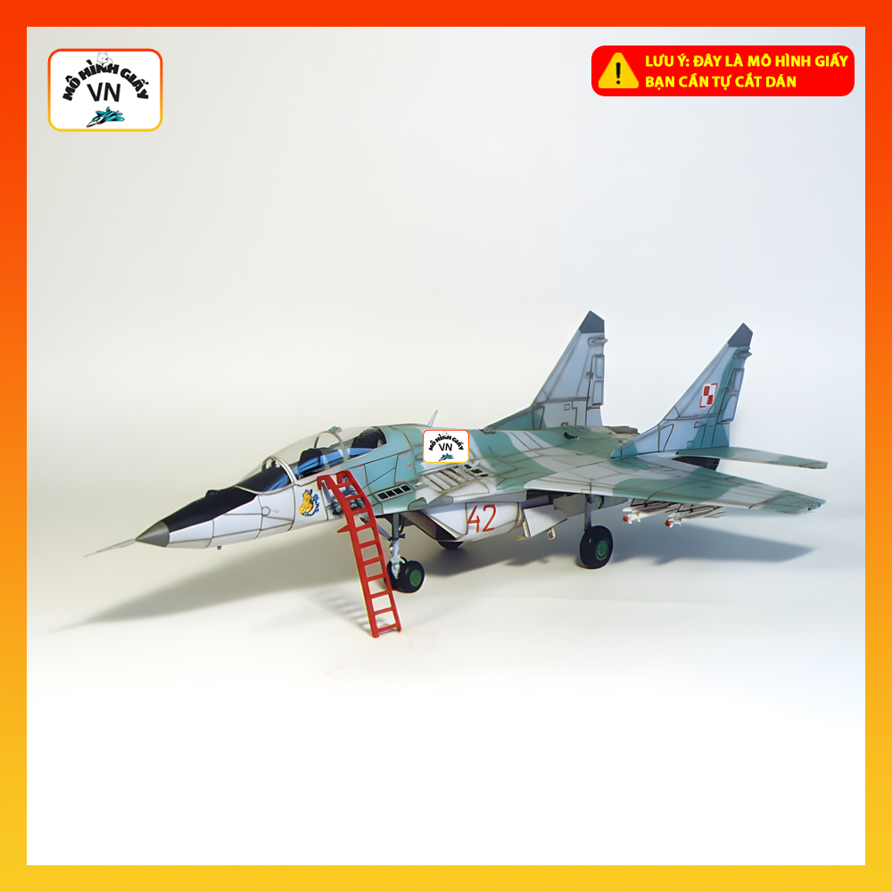 MiG-29 UB กระดาษประกอบเครื่องบิน รุ่น - MohinhgiayVN