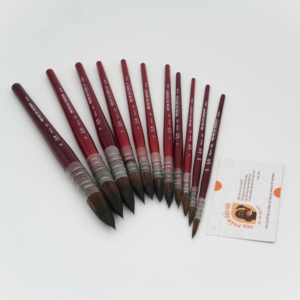 [Balm BEANS]-แปรงม้วนผม Mop Chengte A200-Size 2/0,3/0,2,4,6