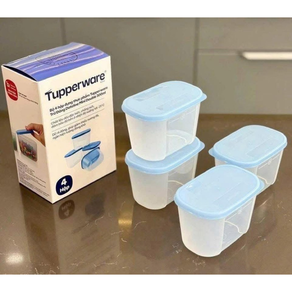 Tupperware 290ml/300ml Freezer Box (พร้อมกล่อง) - พลาสติกบริสุทธิ์ที่ปลอดภัย