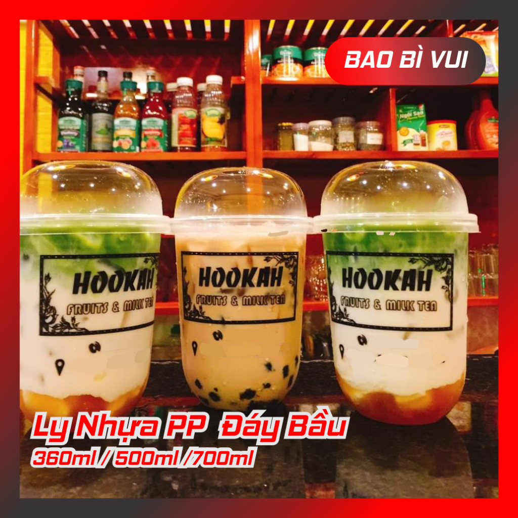 [จํานวนมาก 50] ถ้วยพลาสติก PP ก้นโพลีแบ็กหนา - FUN PACKAGING