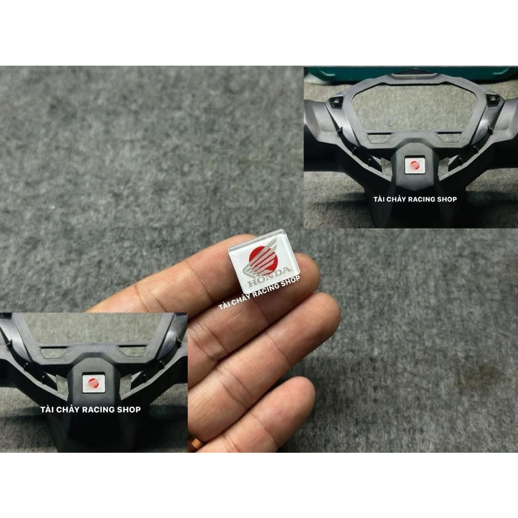 [ 1 ชิ้น ] MICA CUSTOM LOGO 3D JAPANESE FLAG MOTORCYCLE WATCH STICKER