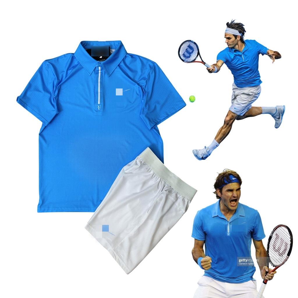 เสื้อผ้าเทนนิส Roger Federer Australian Open pickleball, ชุดกีฬา Roger Federer