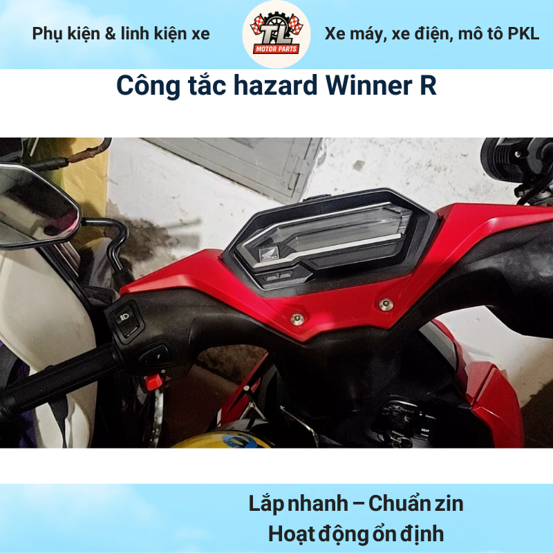 Winner R 2025 สวิตช์อันตราย - เข้ากันได้กับ Winner V1-V4 ติดตั้งแบบสังกะสี