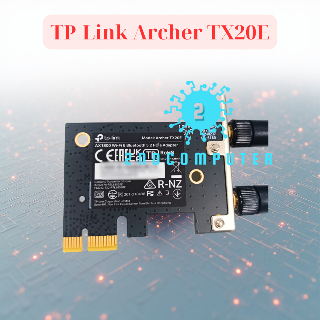 PCI EXPRESS WIFI NETWORK CARD TP-LINK ARCHER TX20E_สินค้าเก่า