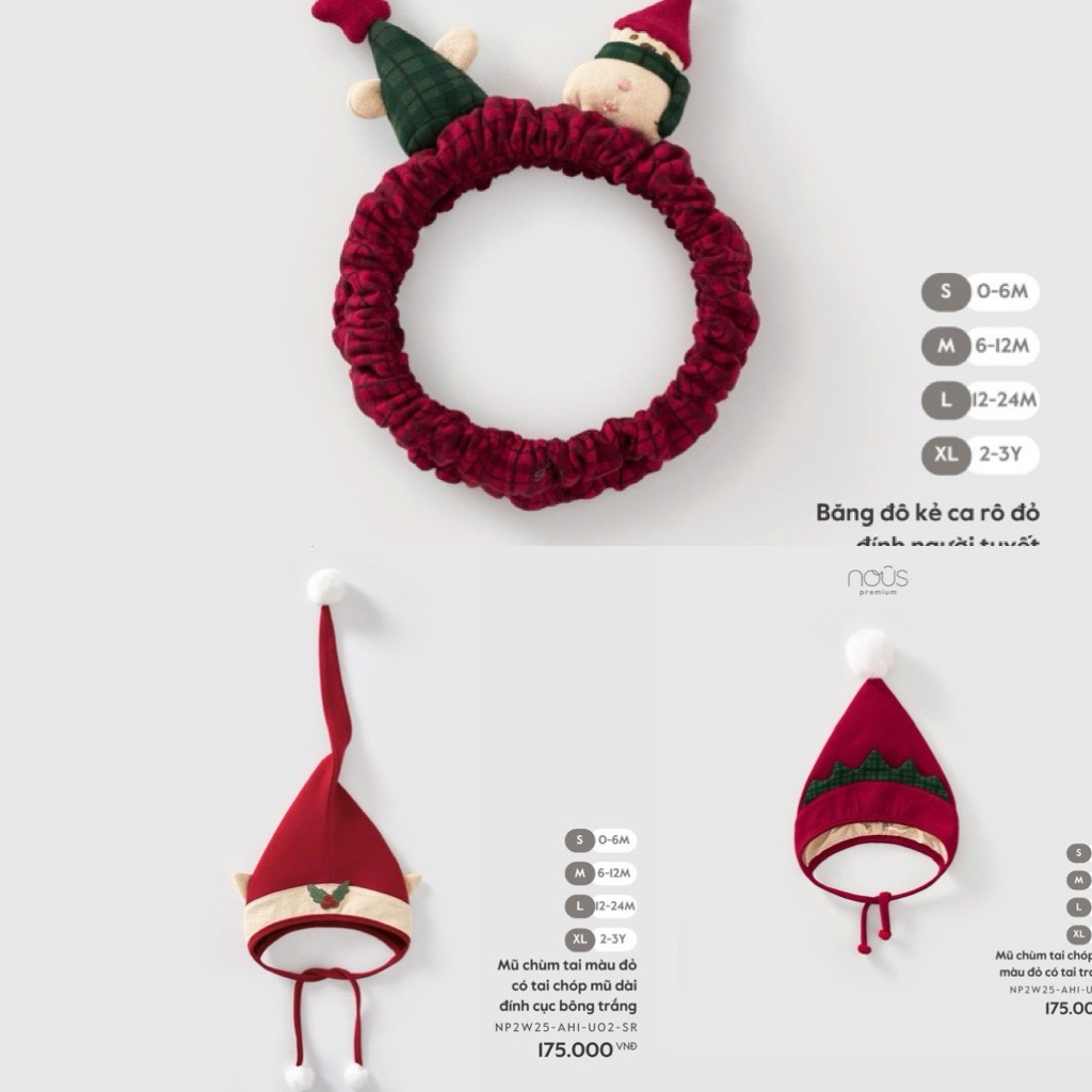 อุปกรณ์เสริม NOUS-Christmas nous สําหรับเด็กทารก