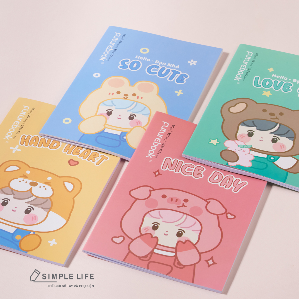 Student Notebook - Student Notebook B5 Little Friends Futurebook 200 หน้า 80 แกรม (DK-SV352)