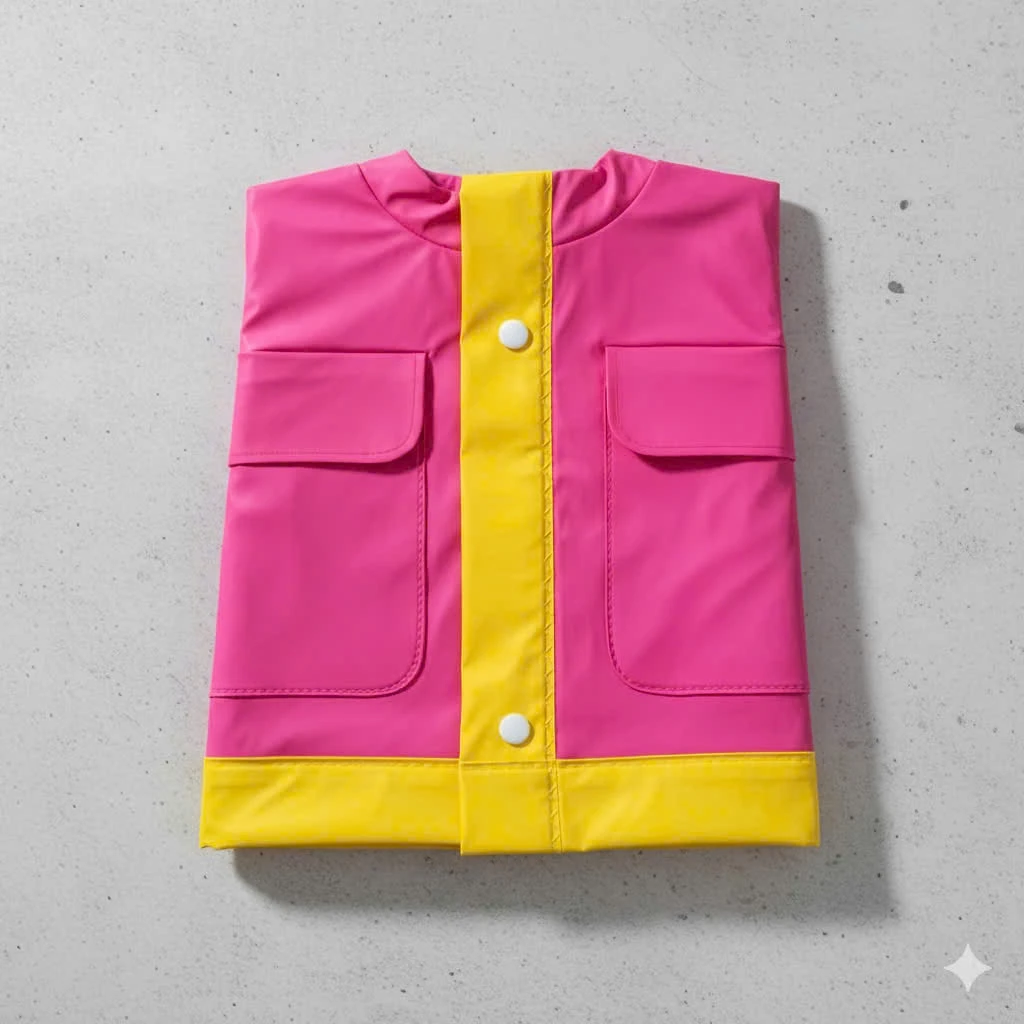 เสื้อกันฝนเด็ก พลาสติกหนา สำหรับเด็ก 1-9 ขวบ thumbnail 10