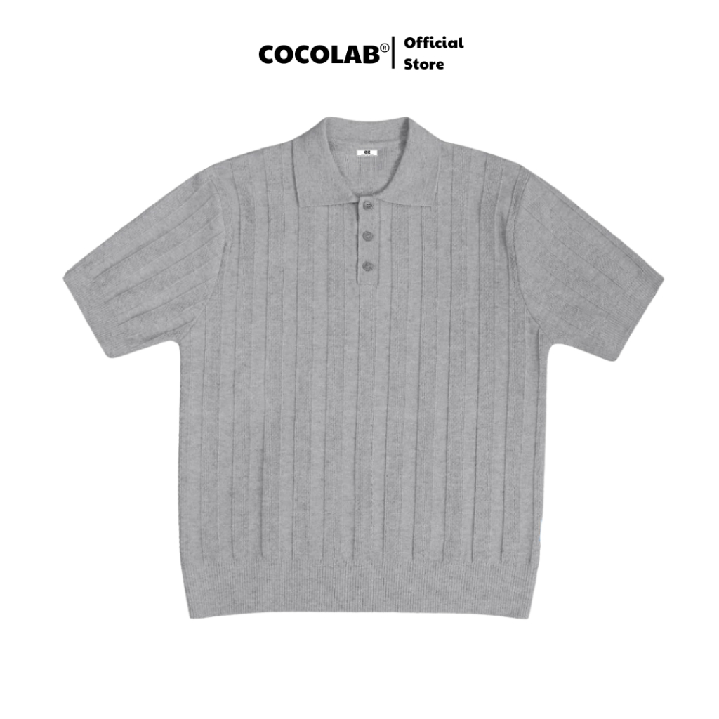 แบรนด์ท้องถิ่น Cocolab Studio Rabbit Wool เสื้อโปโล Unisex ผู้ชายและผู้หญิง