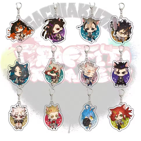 อะนิเมะ GACHIAKUTA พวงกุญแจอะคริลิค 6CM – ตัวละคร Rudo, Enjin, Zanka, Riyo, ไม้แขวนเสื้อตกแต่งสําหรับกระเป๋าและอุปกรณ์
