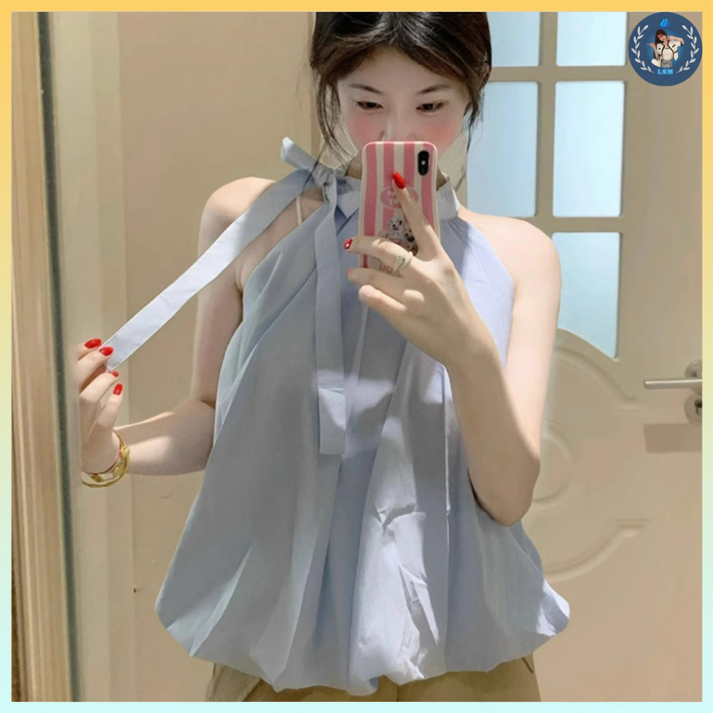 [A492] เสื้อคอเต่าผู้หญิงผูกโบว์ BEAUTIFUL เทรนด์สุดฮอต baby ทรงพอง - L2M