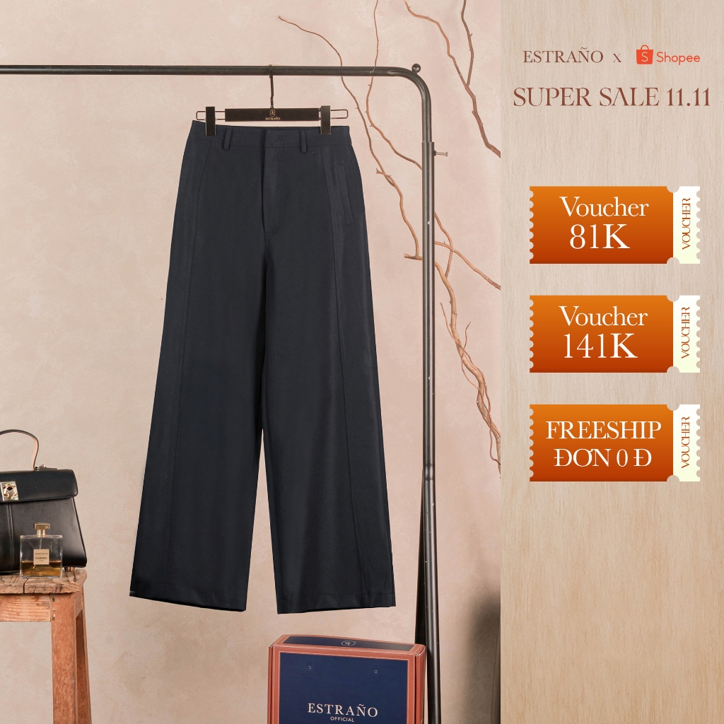คุณภาพสูง STRAIGHT KAKI PANTS - LATTE PANTS BY ESTRANO