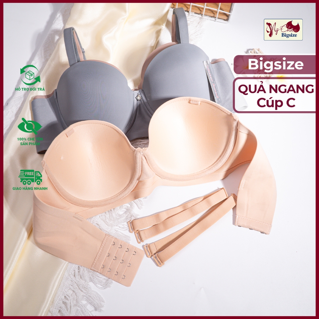 Sisterhood 2517 Thailand C-Cup Cross Bra – ไม่มีขอบ, Underwire, No Foam, Big Size Natural Light Lift