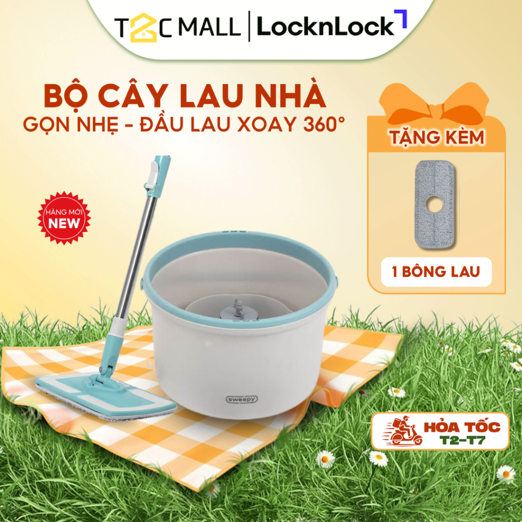 LocknLock SWEEPY Mop Set 2 แผ่นซับสีน้ําเงินแท้ ETM973 - T2CMALL