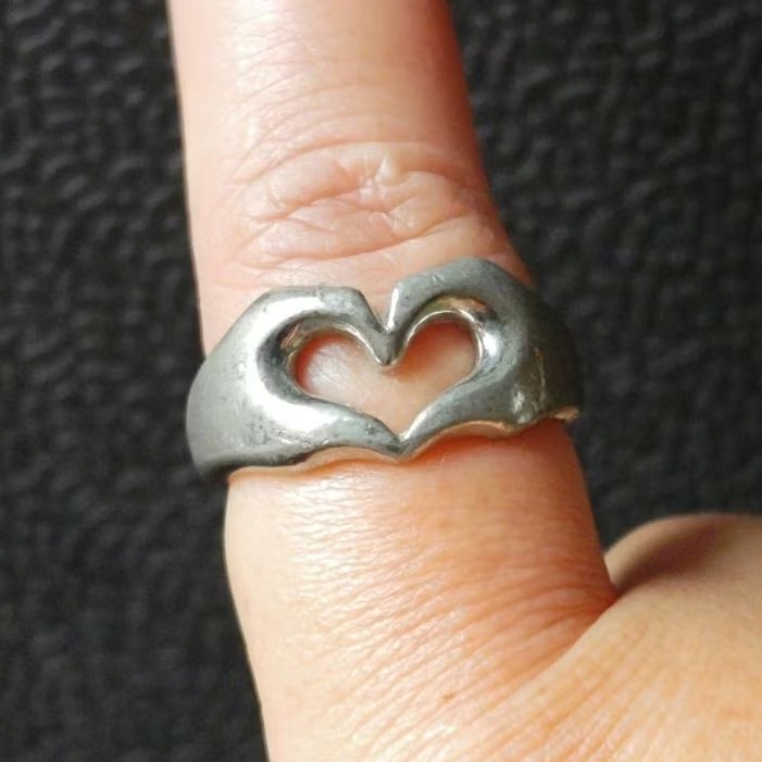 N0525-JAPANESE RING – EMPTY HEART SHAPE – CLASSIC RAW STYLE