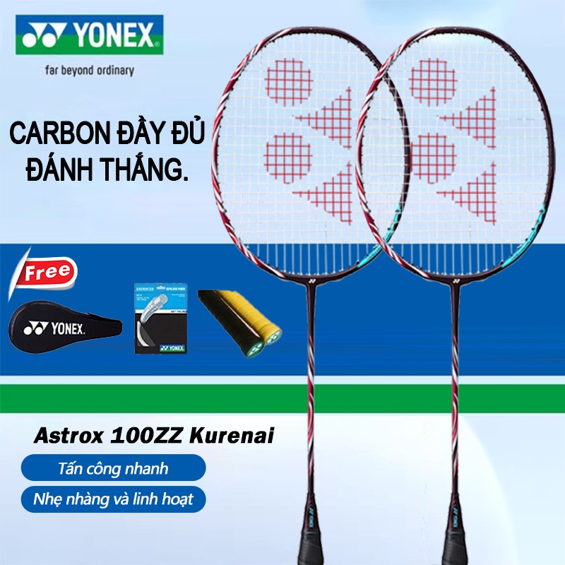 1 ASTROX 100ZZ Yonex Premium Carbon ไม้แบดมินตัน YONEX 1000zz - ไม้ราคาถูกสําหรับผู้เริ่มต้น (1 ไม้)