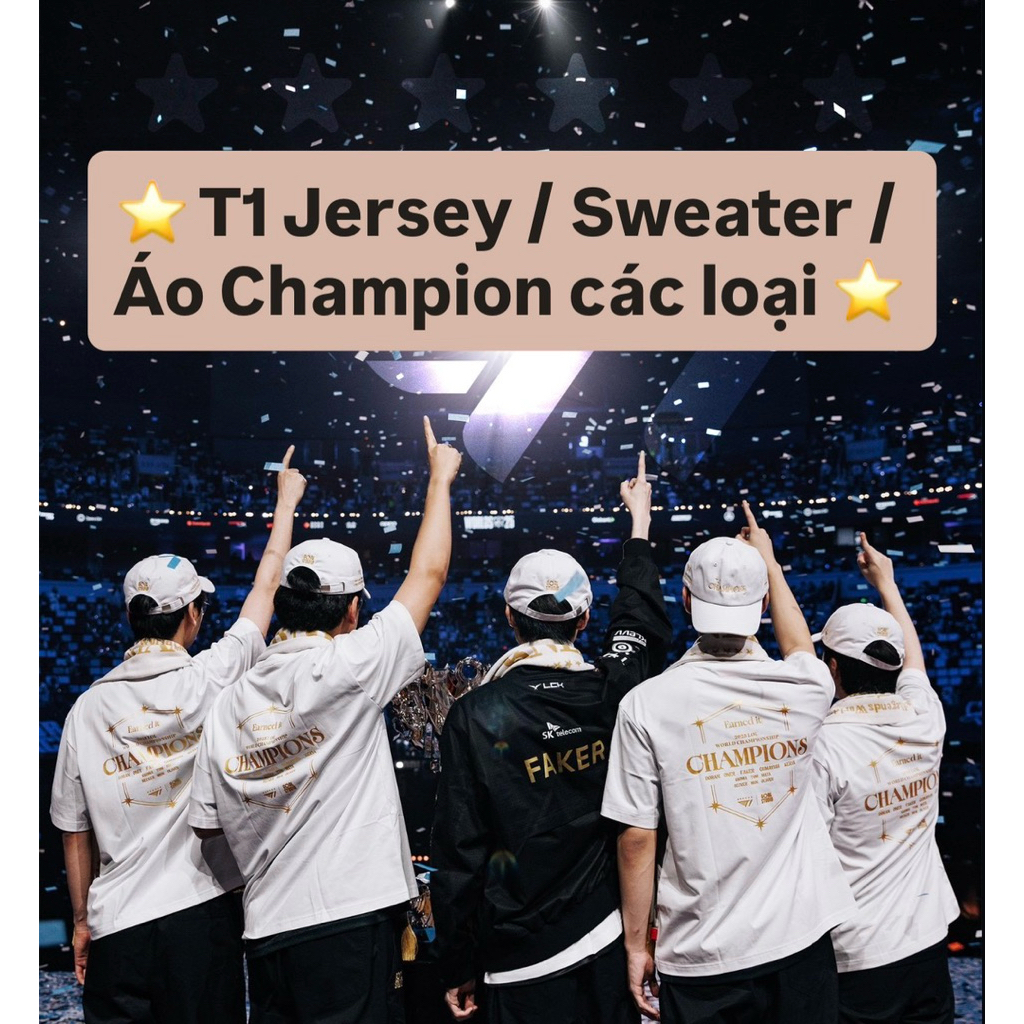 T1 Jersey / Sweater / เสื้อ Champion ทุกแบบ (สินค้าแท้) LoL eSports