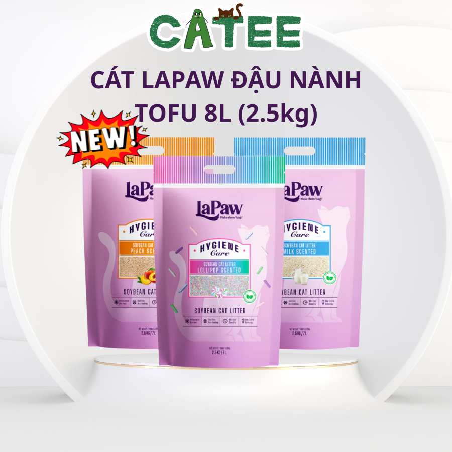 LaPaw Soy Cat Cat Cat Special Edition 2.5Kg Deodorizer และ Fast Clumping