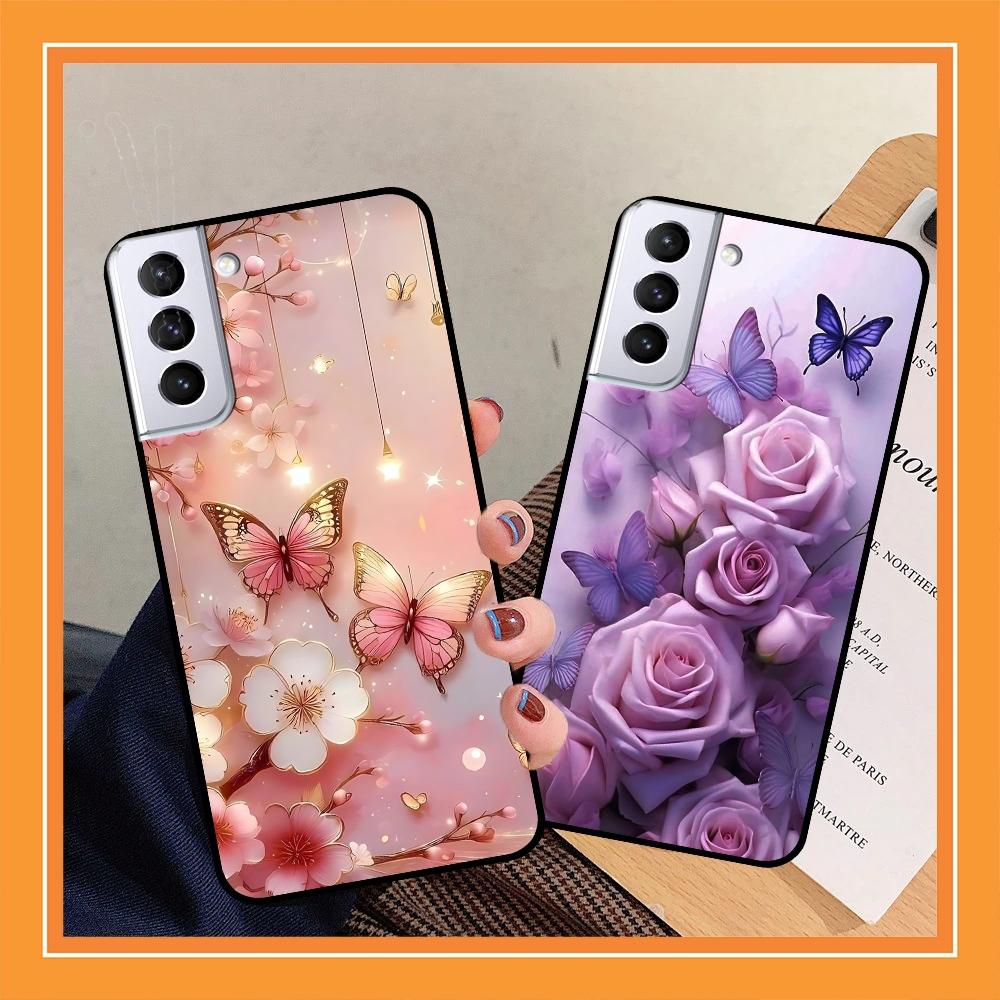 SamSung S21 5G - S21 Plus (S21+) - เคส S21 Ultra 5G - S21 FE 5G พิมพ์ลายดอกไม้สวยงามผู้หญิง Chancase