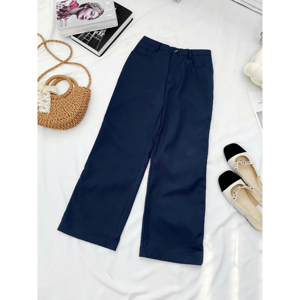 กางเกงขนาดใหญ่ของผู้หญิงกางเกงขนาดใหญ่ Flattering Design กางเกงสําหรับทํางาน Streetwear ทุกขนาด 45-8