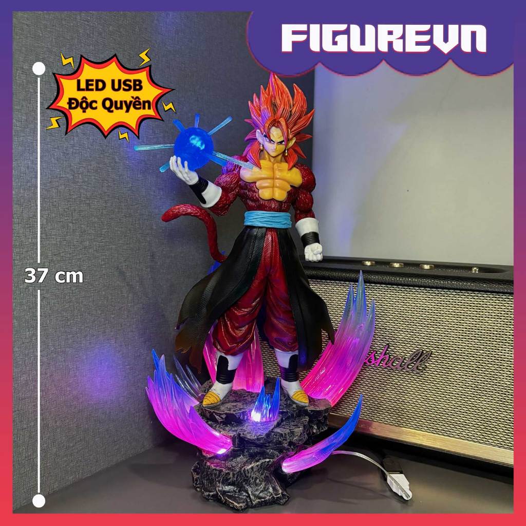 ฟิกเกอร์ Gogeta SSJ4 ถือหยก 37 ซม. พร้อม LED - ดราก้อนบอล
