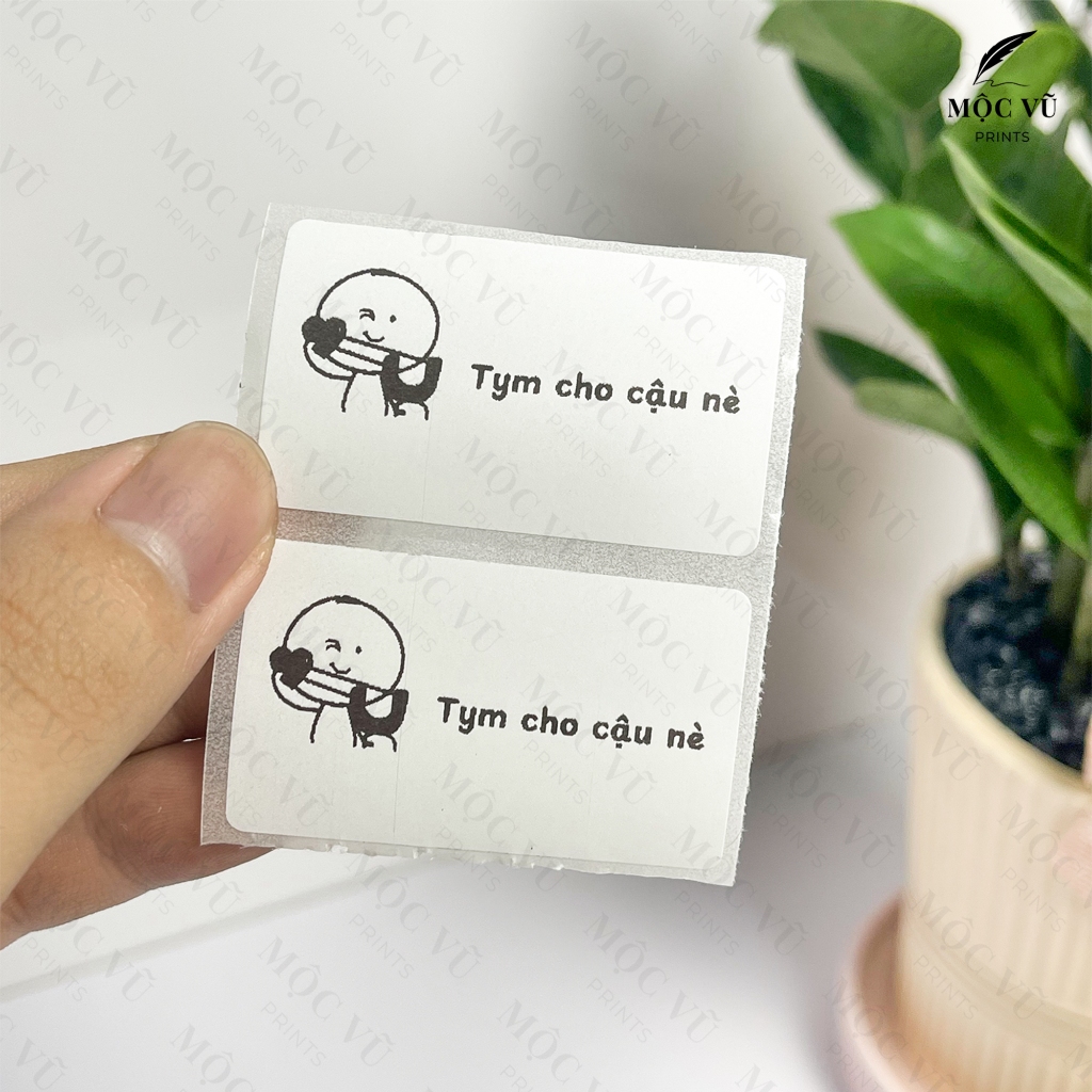 500 Tym Meme สติกเกอร์สําหรับคุณขนาด 5x3 ซม.กาวที่แข็งแกร่ง - Moc Vu พิมพ์ A11